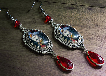 Vlad the Impaler Red Drop Earrings